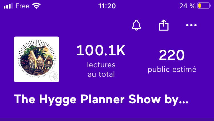 the hygge planner show 100 000 downloads